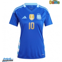 Argentina Lionel Messi #10 Bortedrakt Dame Copa America 2024 Kortermet